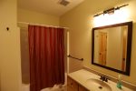 Lower Level Bath in White Mountain Vacation Home
